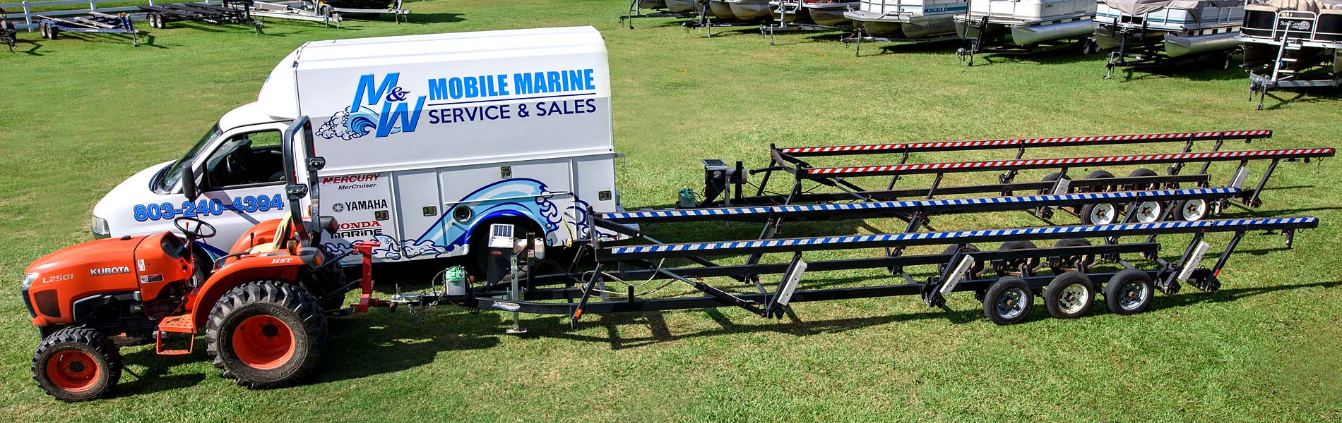 M&W pontoon boat trailers